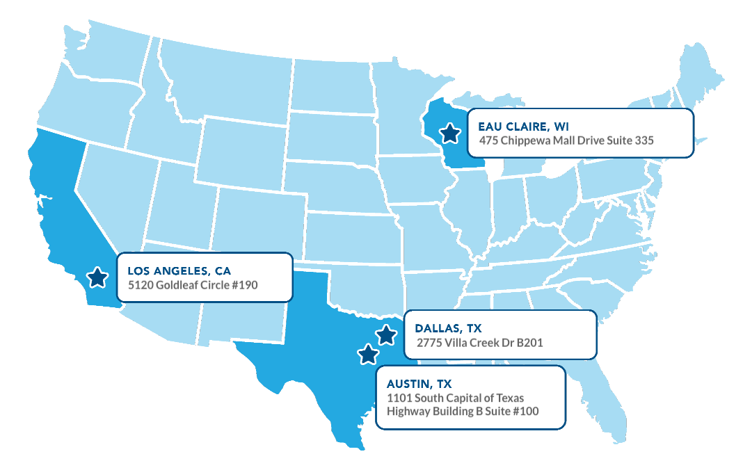 Integritek Map Locations